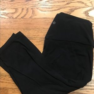 Lululemon Align crops size 12 black
